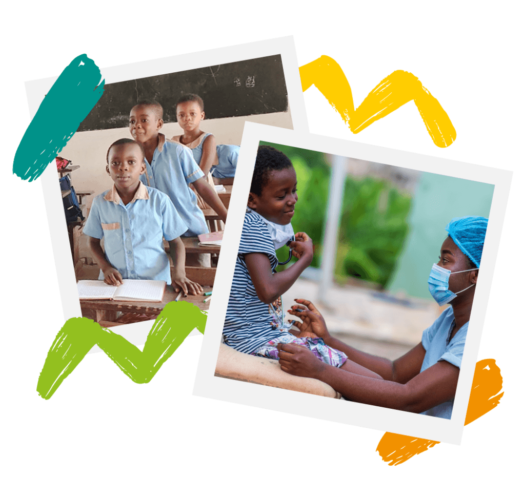 Enfants accompagnés par l'Association Franco-Togolaise (AFTER)