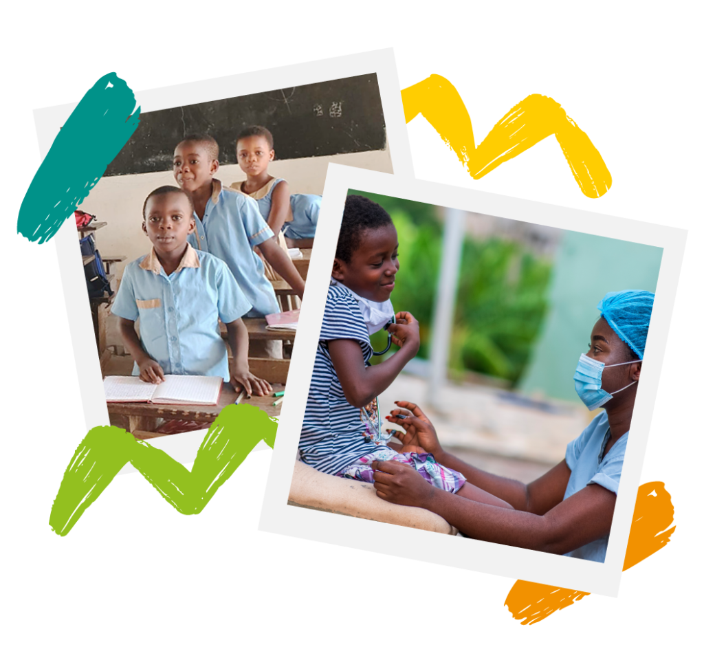 Enfants accompagnés par l'Association Franco-Togolaise (AFTER)